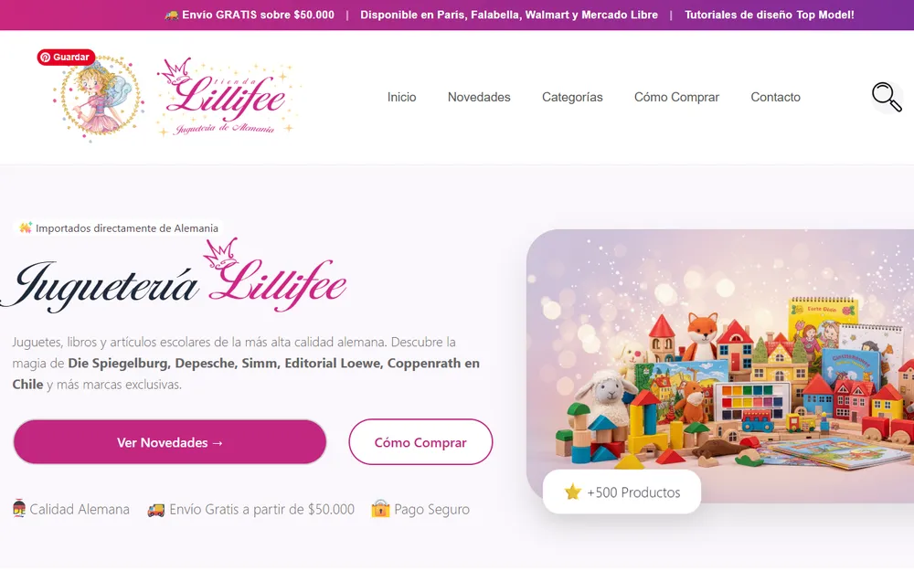 Juguetería Lillifee: jugueterialillifee.cl